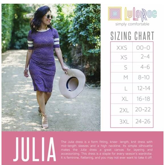 Lularoe mixed stripes SOFT tunic drees size medium M career casual Julia  * - Picture 3 of 9